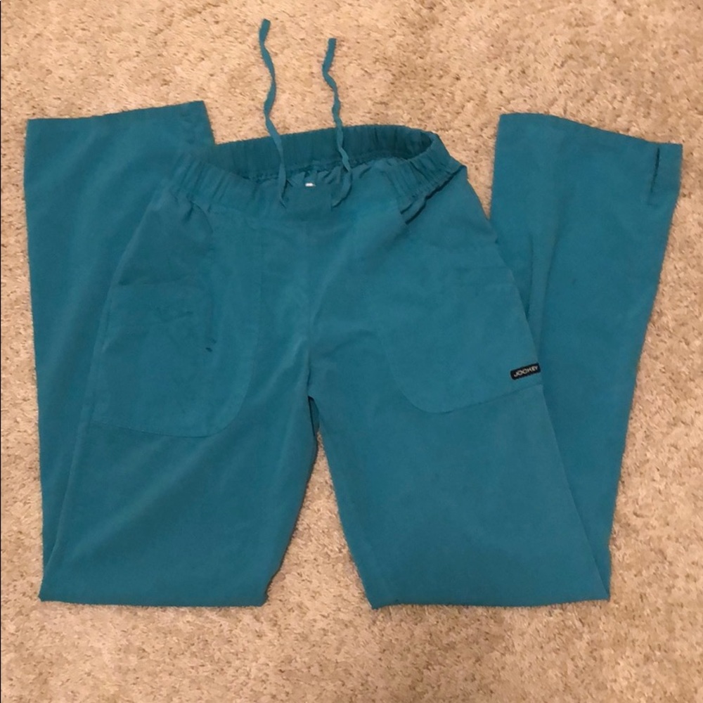 Teal Jockey scrub pants size XS